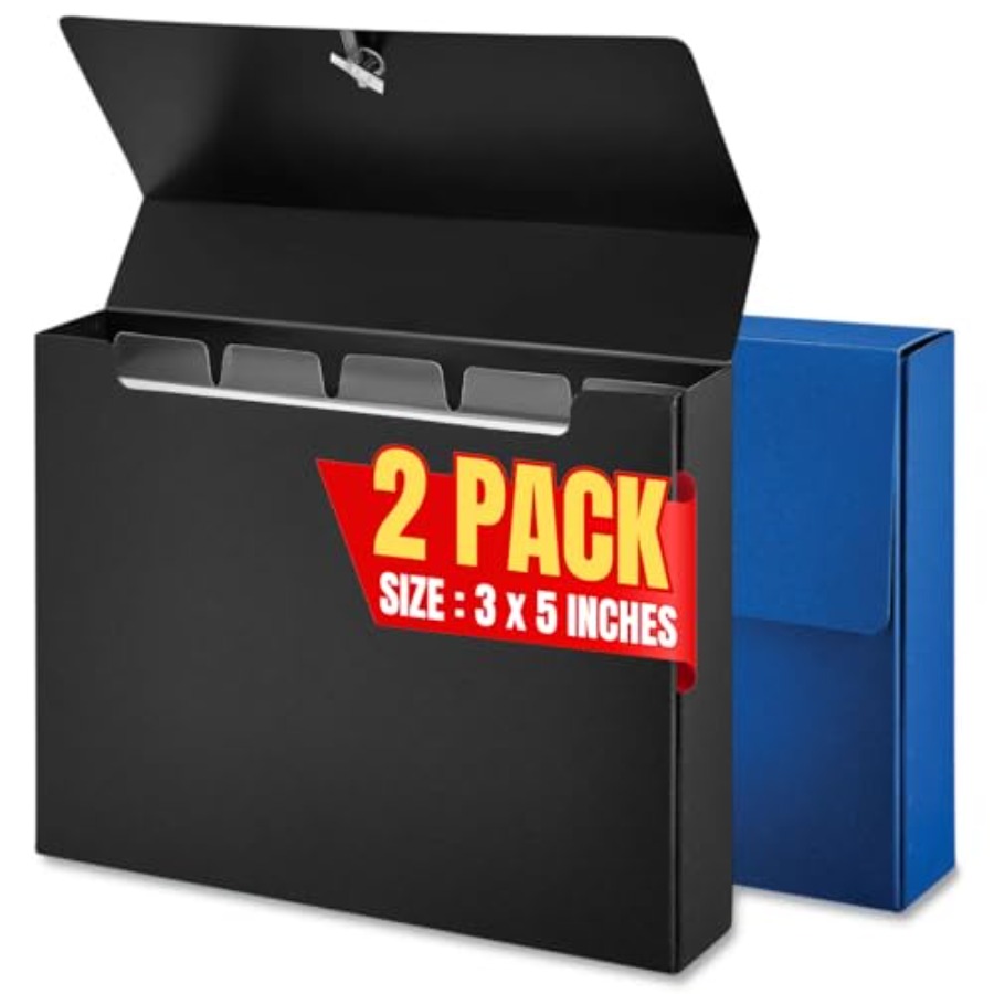 Card Index Box - Index Card Box 3x5, Index Card