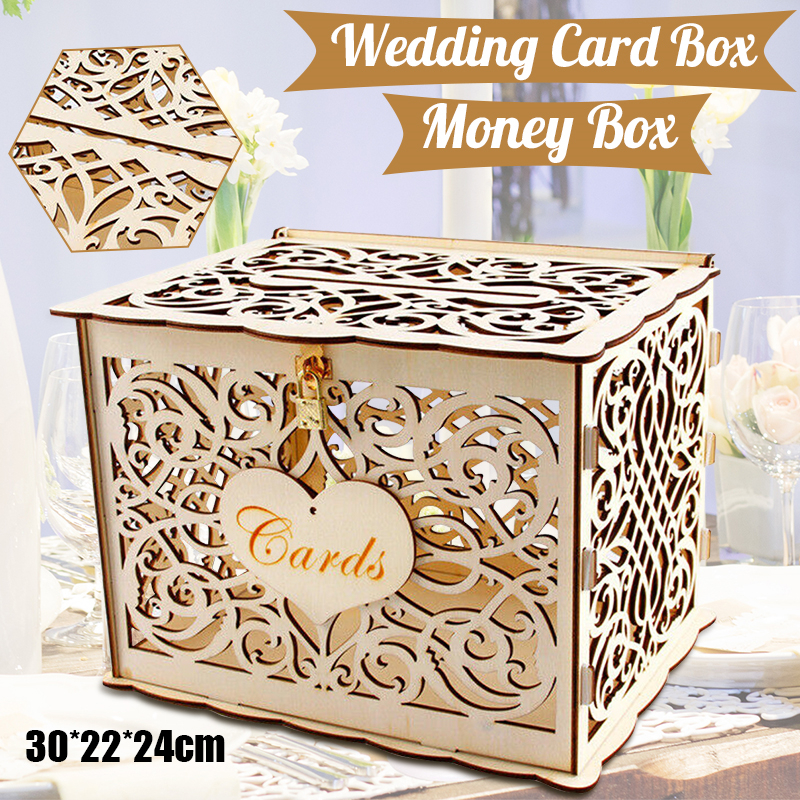 30X24X21cm DIY Wedding Gift Ca - Card Index Box review and price