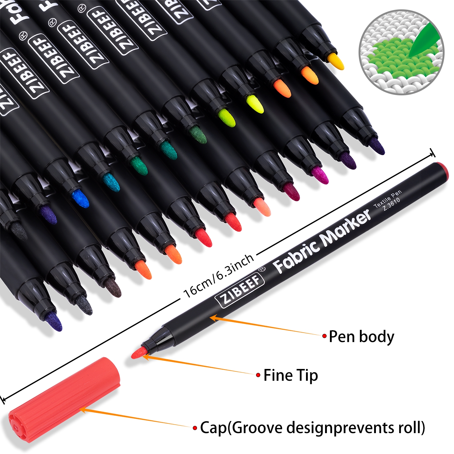 12/24 Color Fabric Markers-Fin - Correction Pen Fine review and price