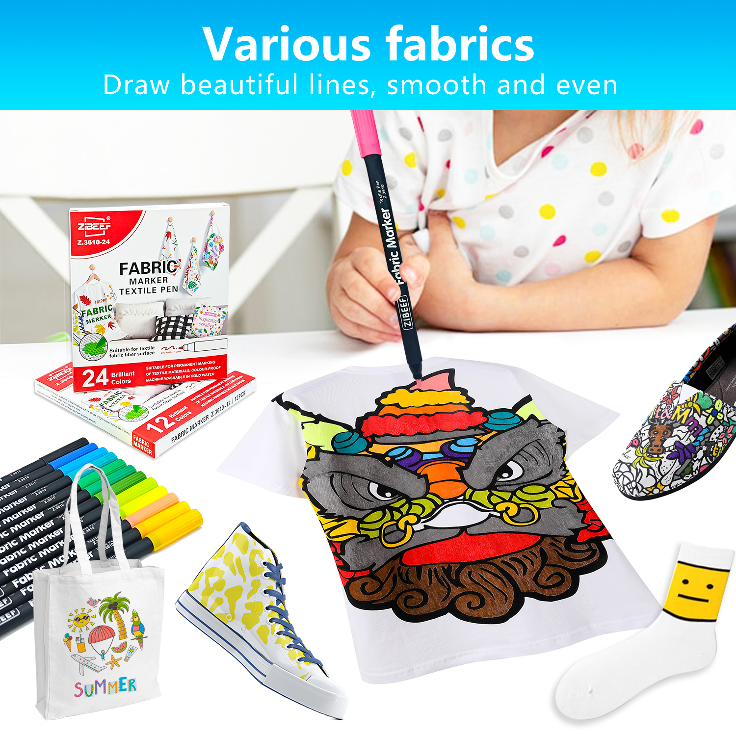 12/24 Color Fabric Markers-Fin - Correction Pen Fine review and price