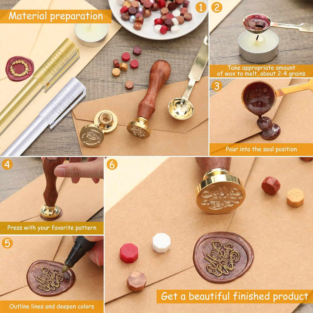 Custom Wax Seal Stamp, Persona - Wax Seal Stamp Set review and price