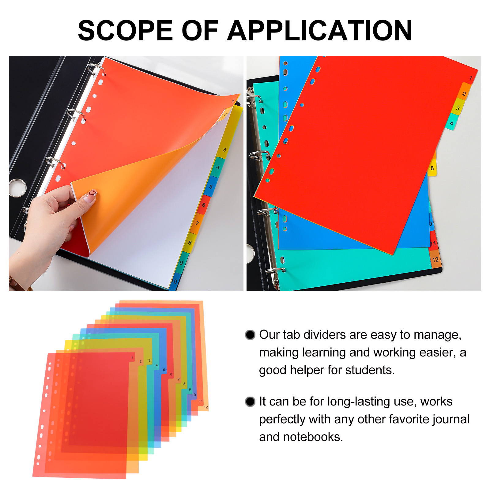 A4 Separated Loose Leaf Page D - Tab Divider A4 review and price