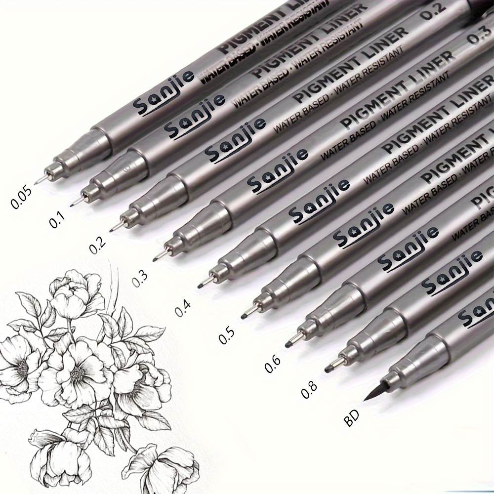 9-Piece Fine Line Waterproof I - Correction Pen Fine review and price