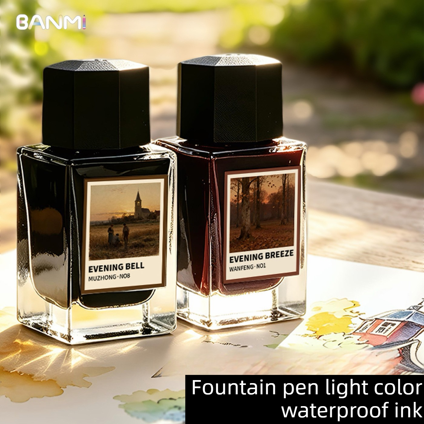 BANMI 10 Color Fountain Pens I - Fountain Pen Bottled Ink review and price