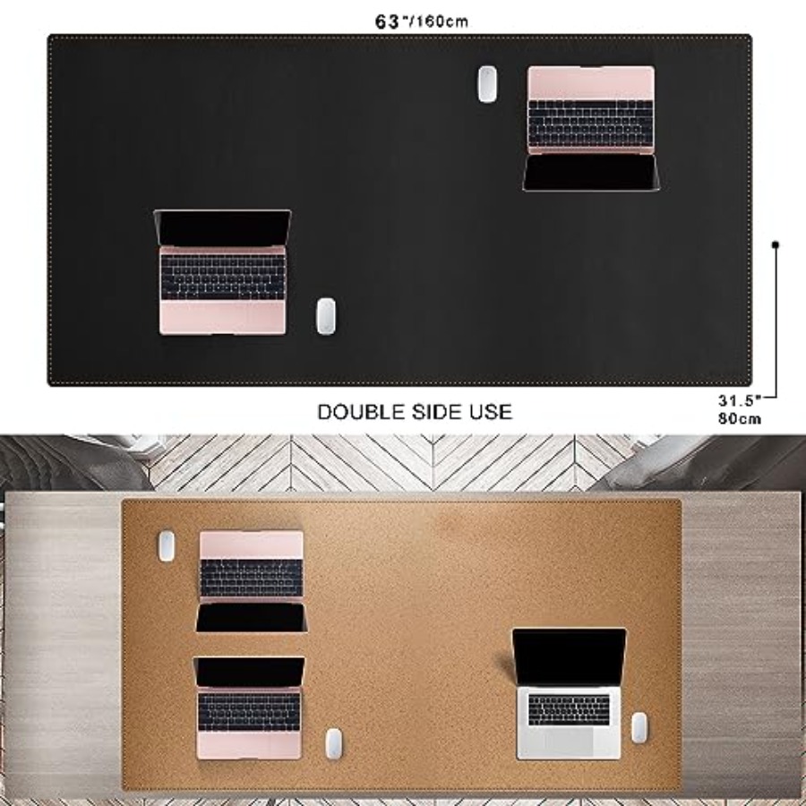 63x31.5 Leather Desk Mat XXL L - Leather Desk Pad review and price