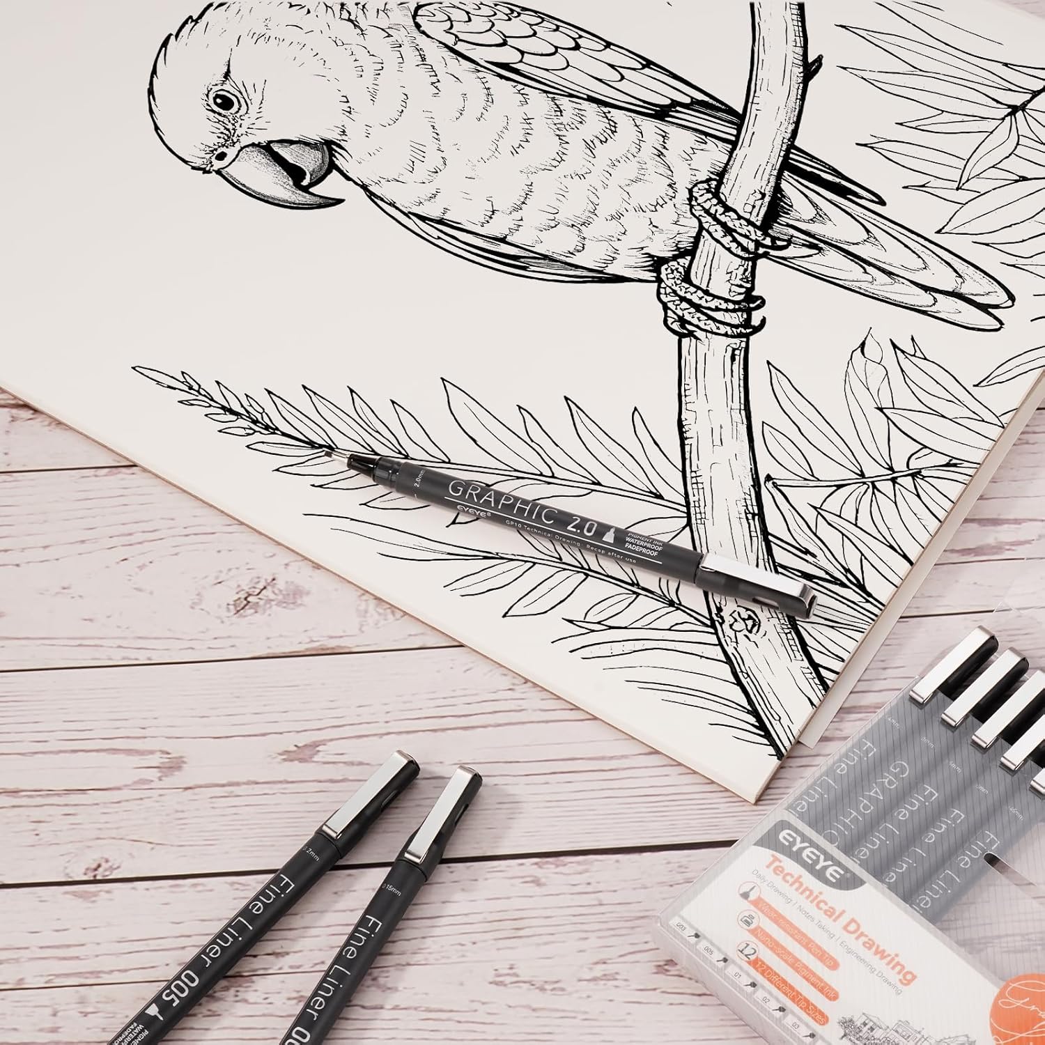 Micro Fineliner Pens Set, 12 B - Archive Box Set review and price