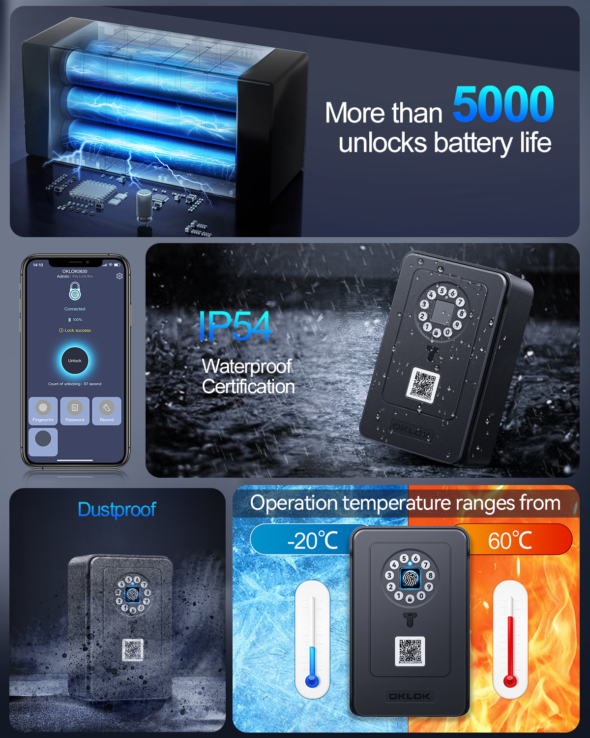 Hollarm Fingerprint Password S - Card Index Box review and price