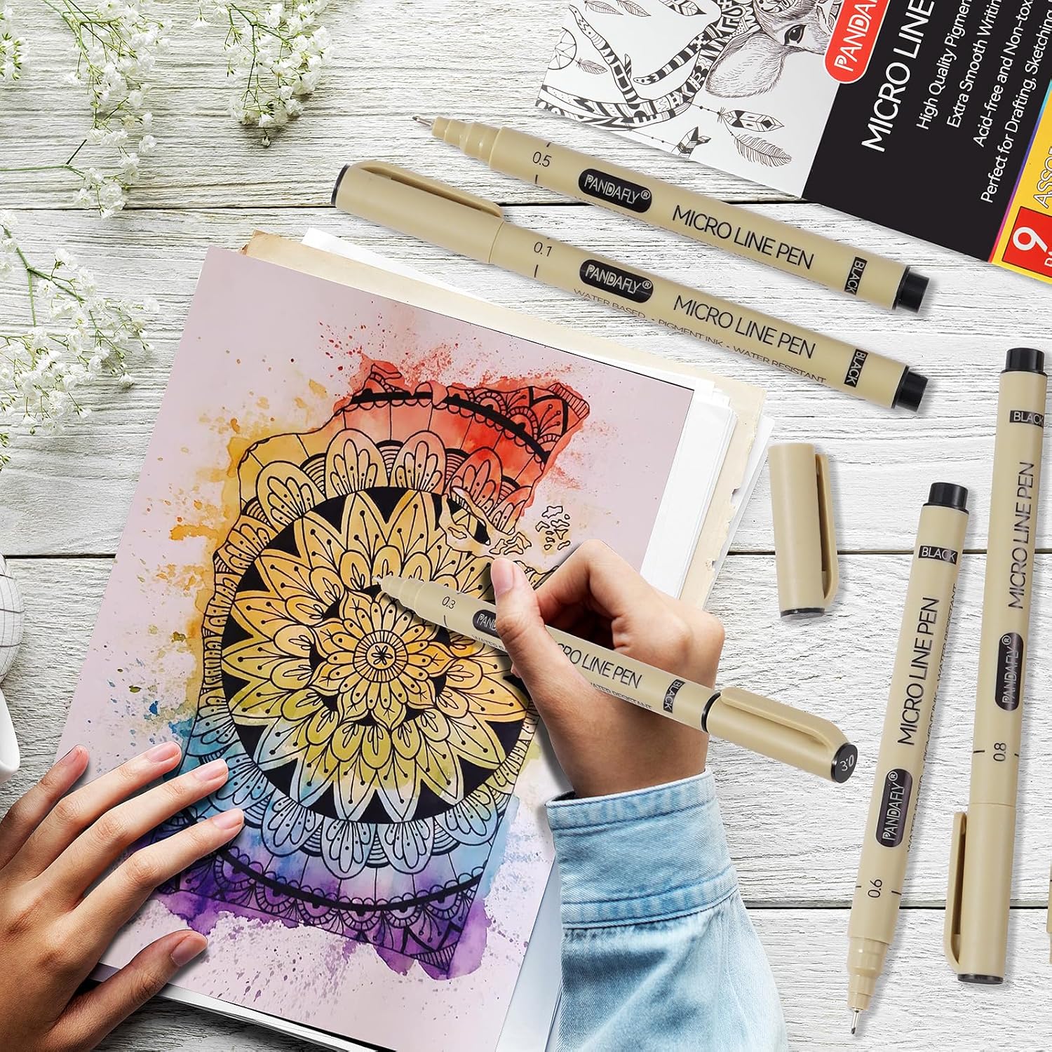 Black Micro-Pen Fineliner Ink  - Archive Box Set review and price