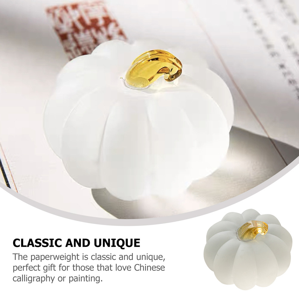Pumpkin Shape Crystal Glass Pa - Paper Weight Crystal review and price
