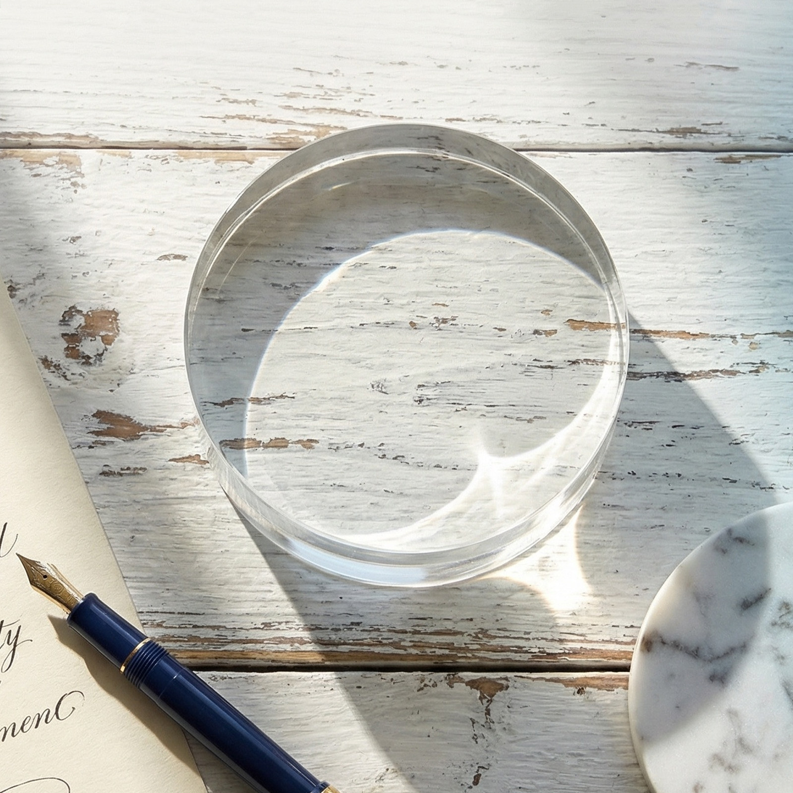 3.15 Inch Round Clear Crystal  - Paper Weight Crystal review and price