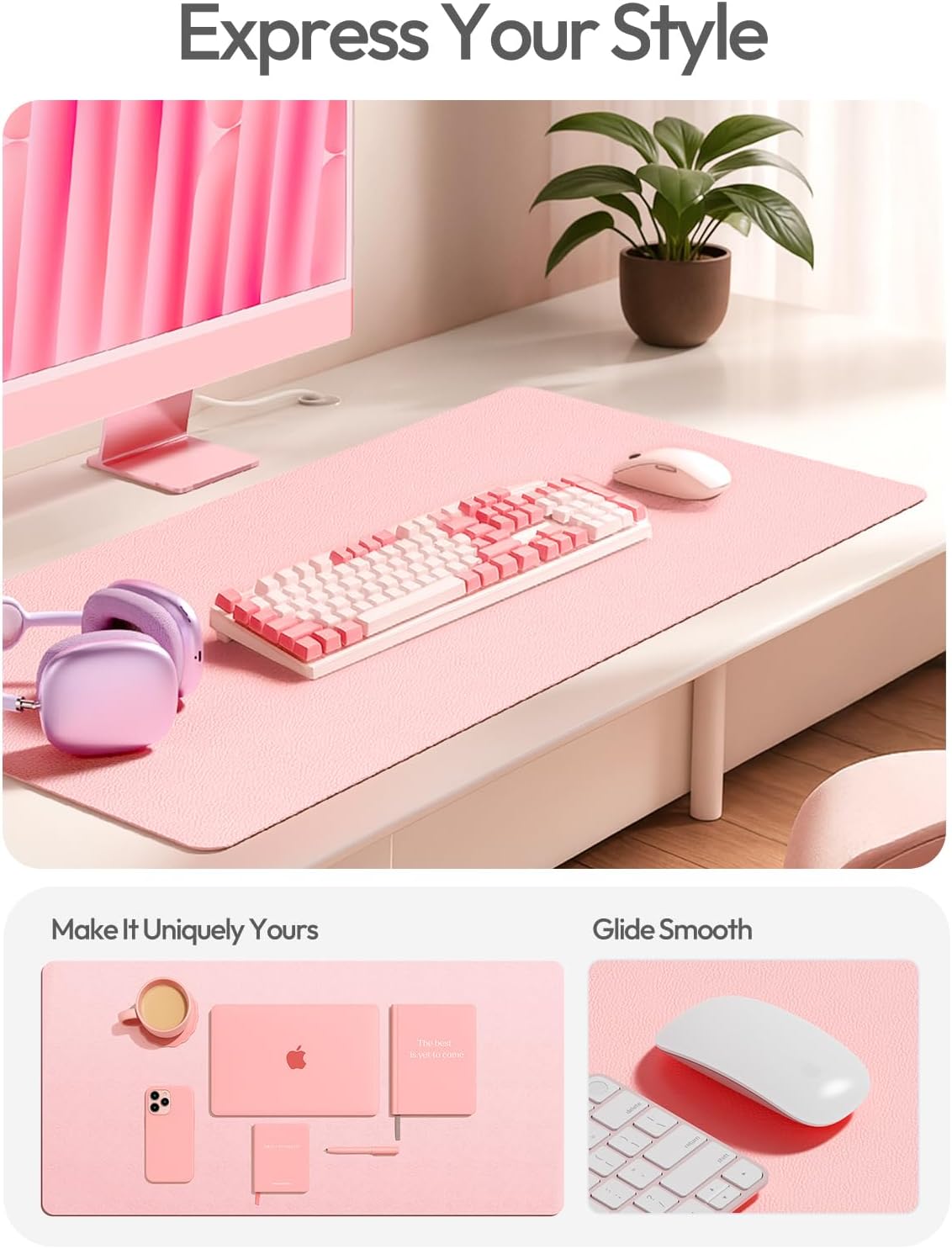 PU Leather Desk Protector with - Leather Desk Pad review and price
