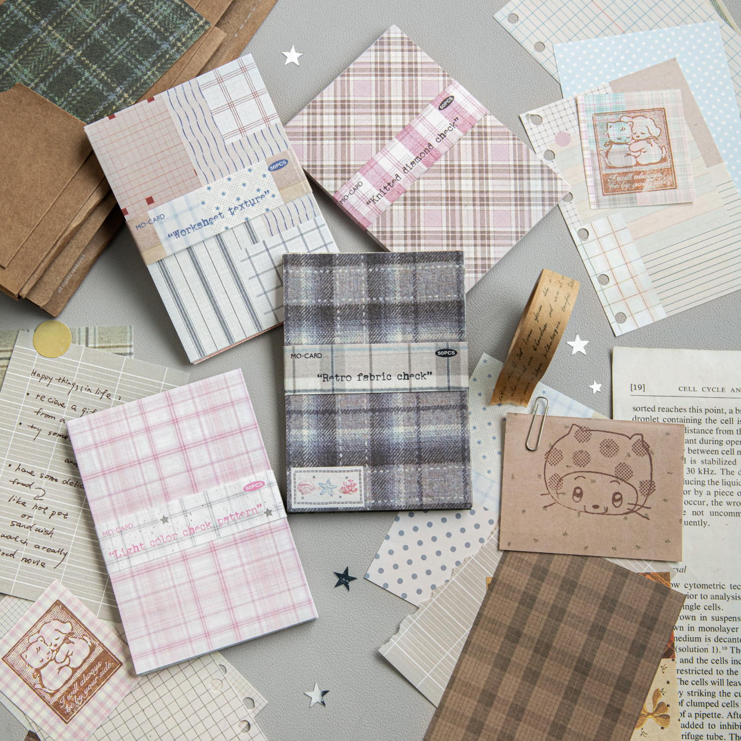 50pcs creative plaid Decor Scr - Ink Blotter Paper review and price