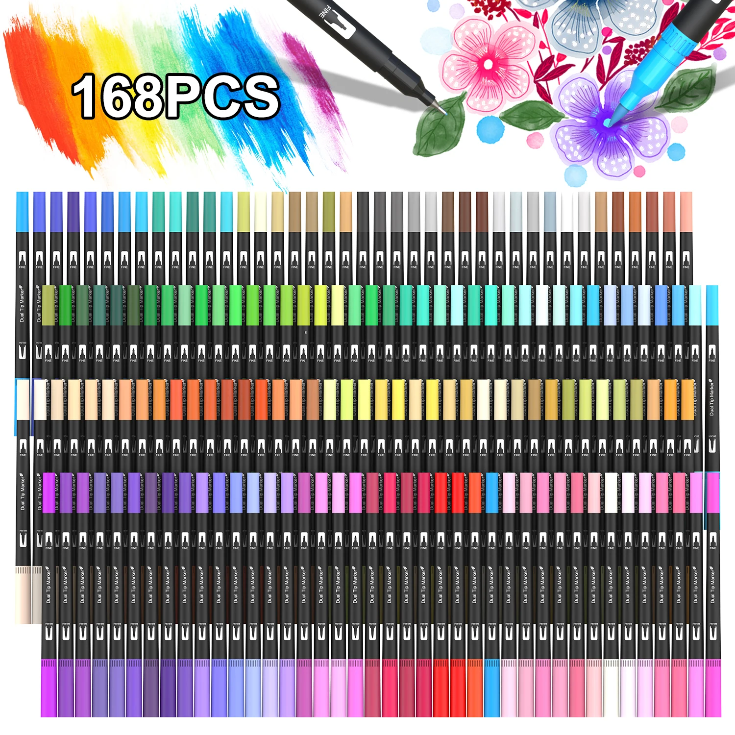 Dual Brush Pens Art Markers, 2 - Correction Pen Fine review and price