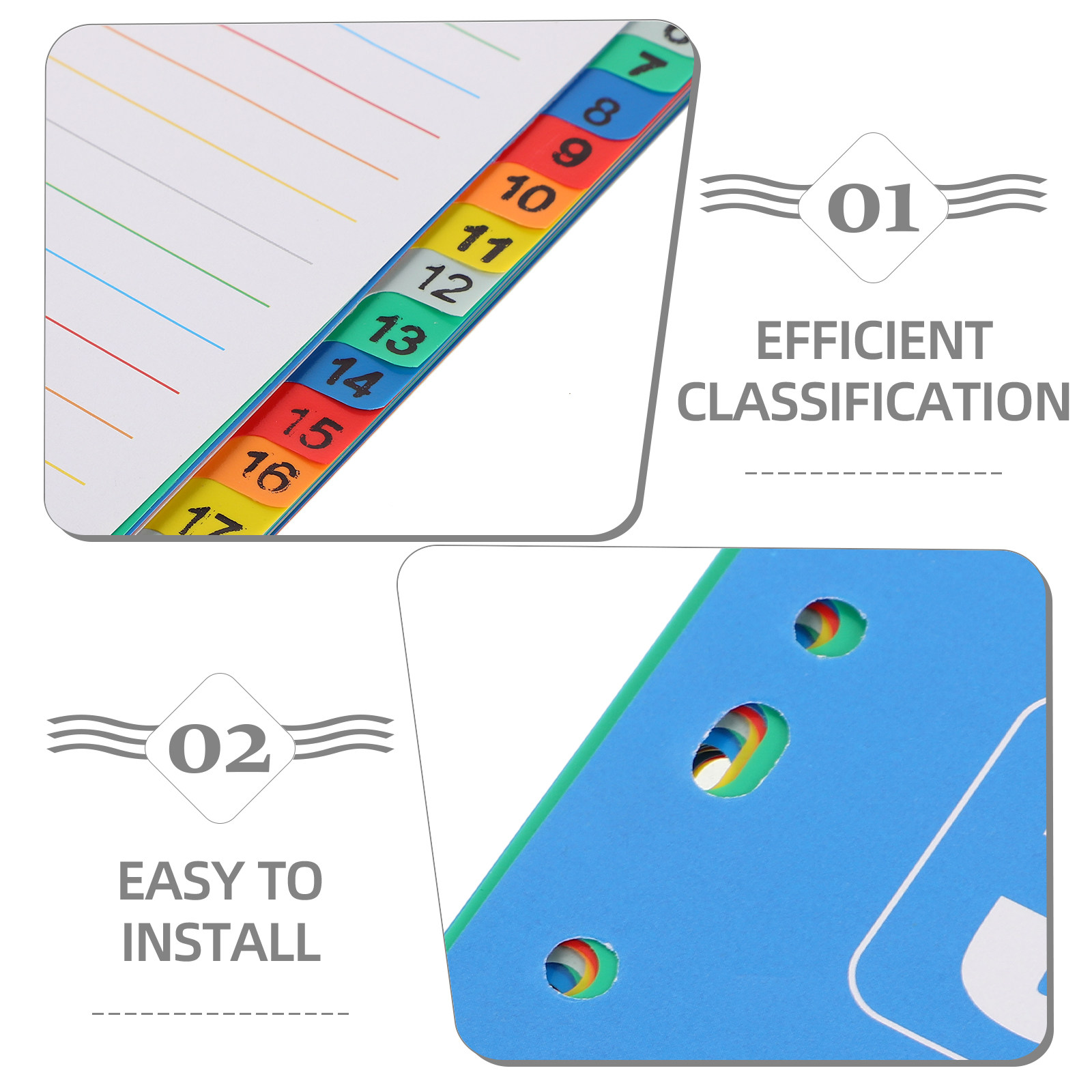 1Set A4 11-Hole PP Index Divid - Tab Divider A4 review and price