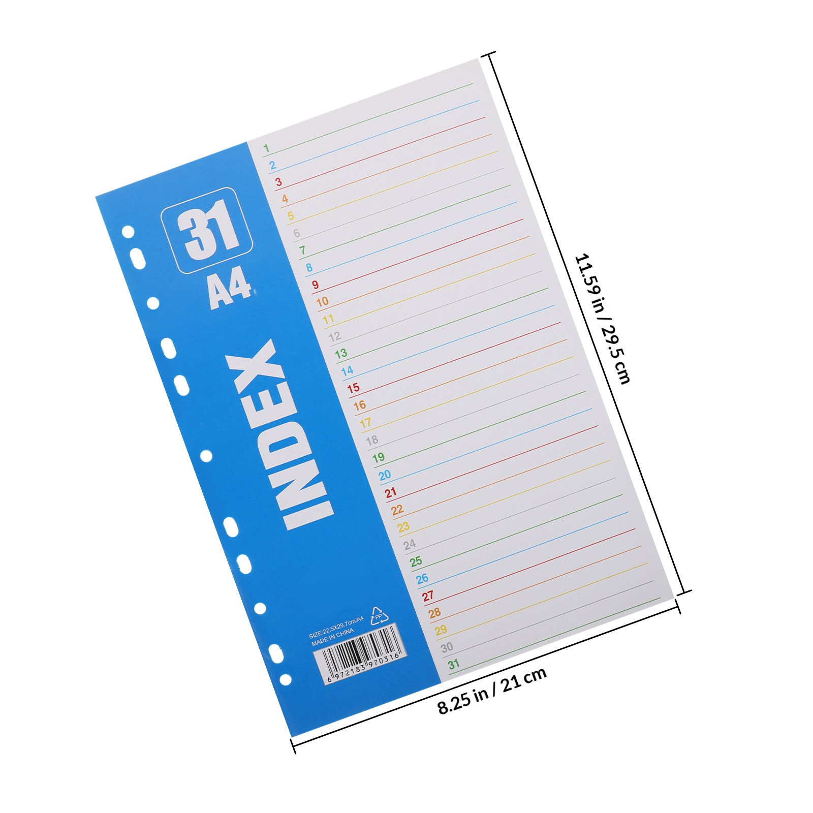 1Set A4 11-Hole PP Index Divid - Tab Divider A4 review and price