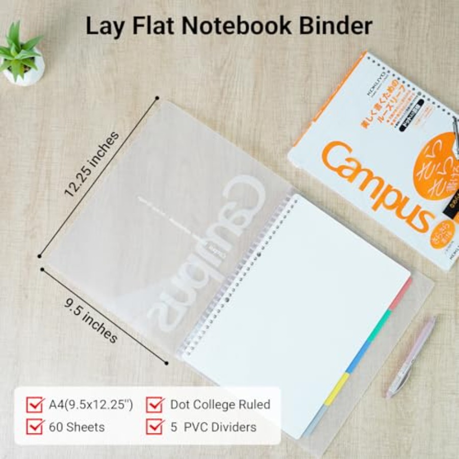 5 Subject Spiral Notebook, Cam - Tab Divider A4 review and price