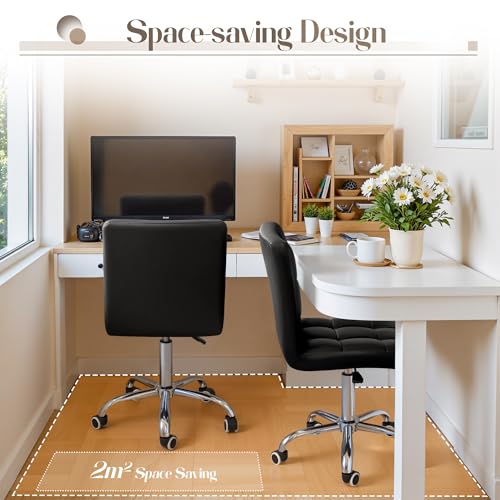 Black PU Leather Swivel Office - Leather Desk Pad review and price