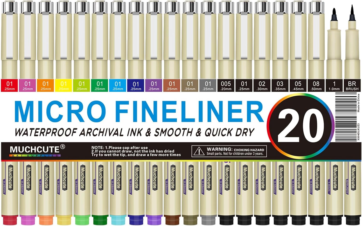 20 Micro Fineliner Pens Set: 1 - Archive Box Set review and price