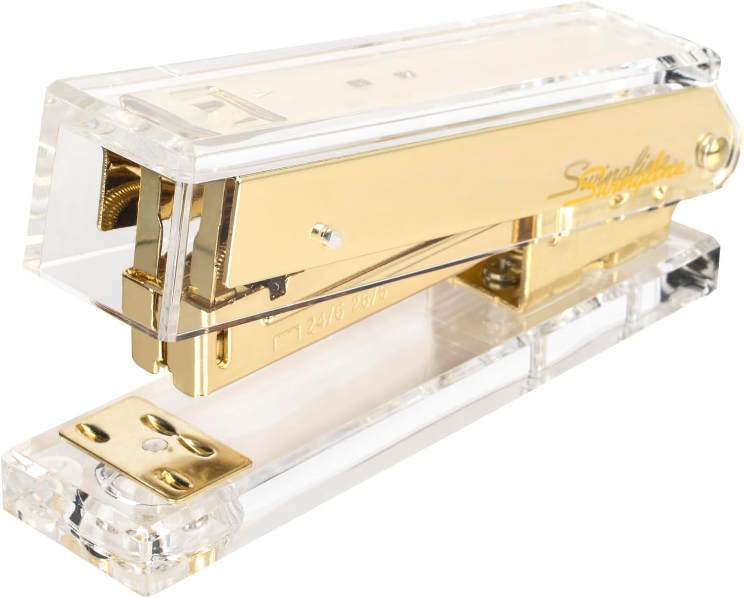 Compact Acrylic Gold Stapler,  - Stapler Half Strip review and price