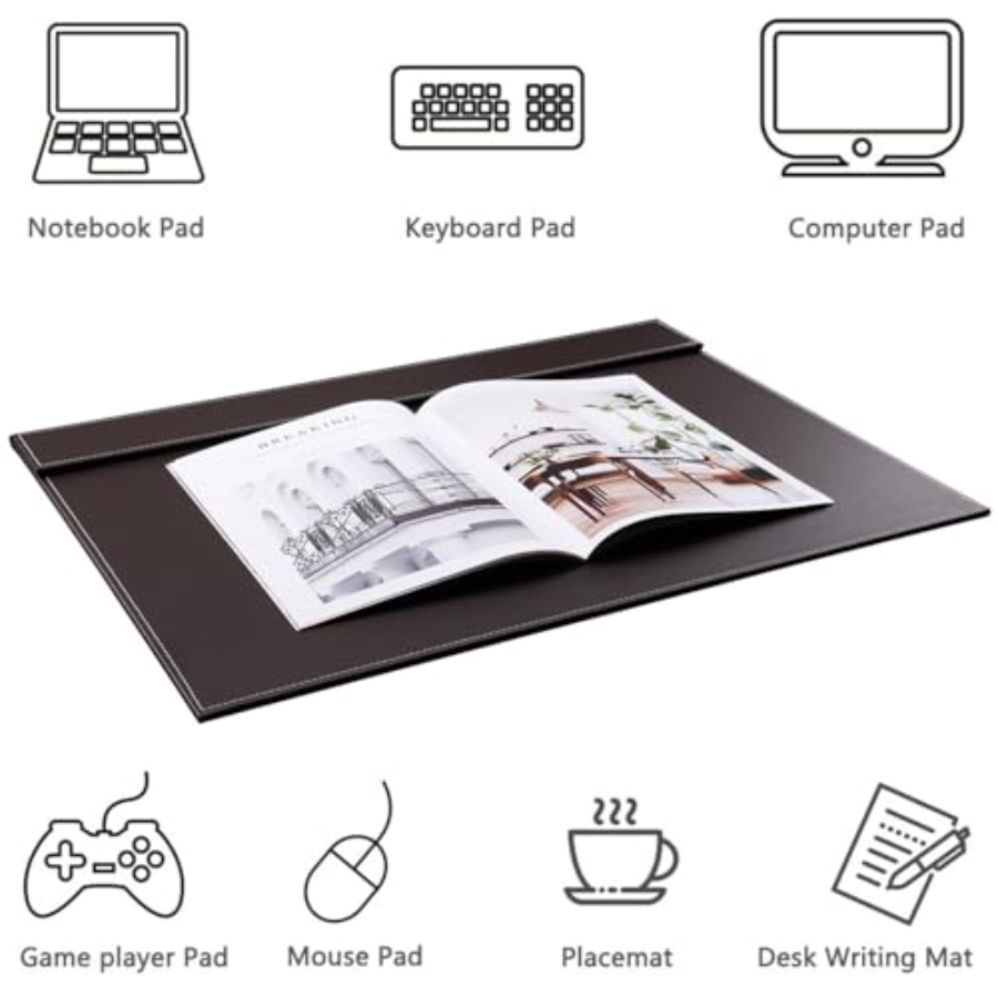 Ultra-Smooth PU Leather Desk P - Leather Desk Pad review and price