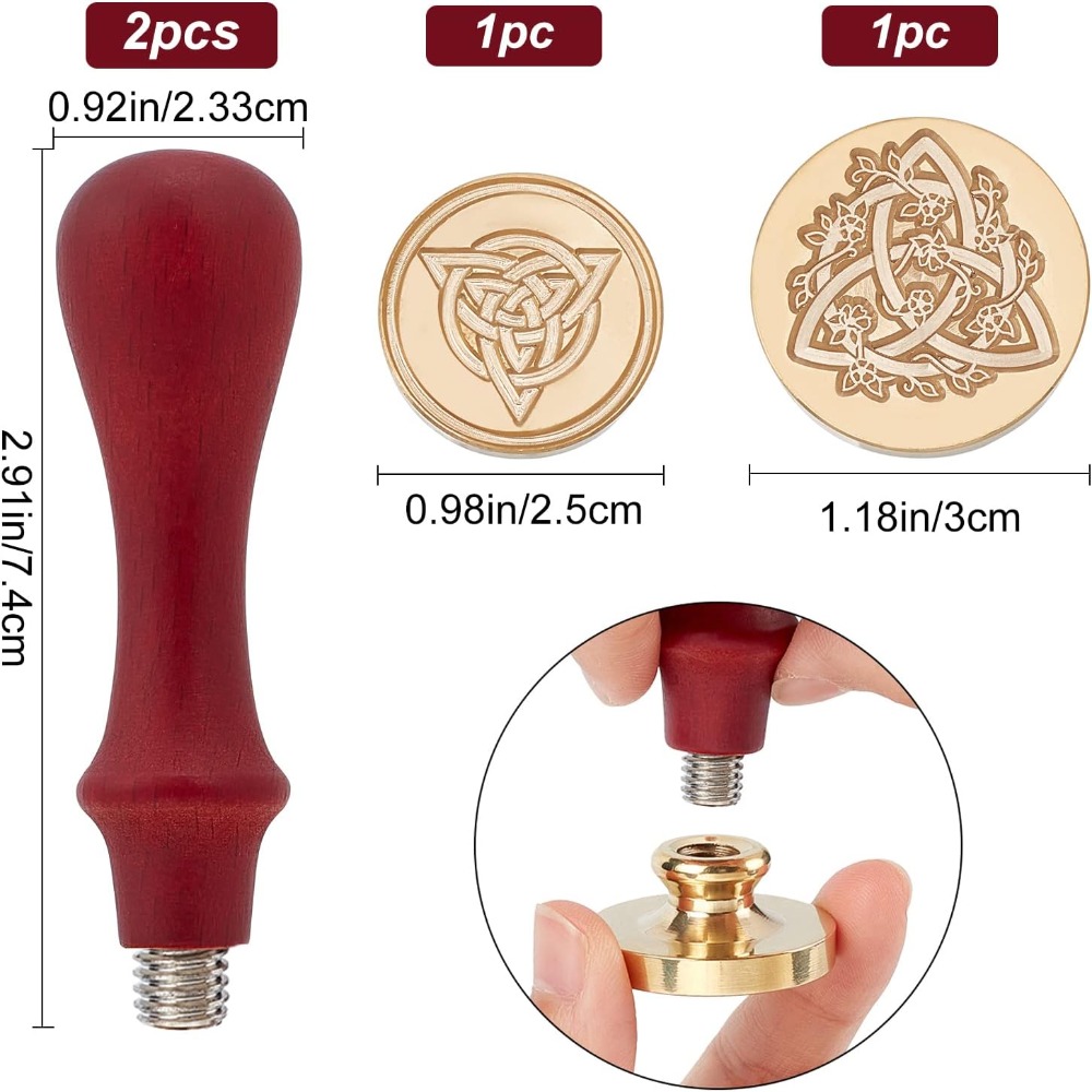 2 Set Celtic Knot Wax Seal Sta - Wax Seal Stamp Set review and price