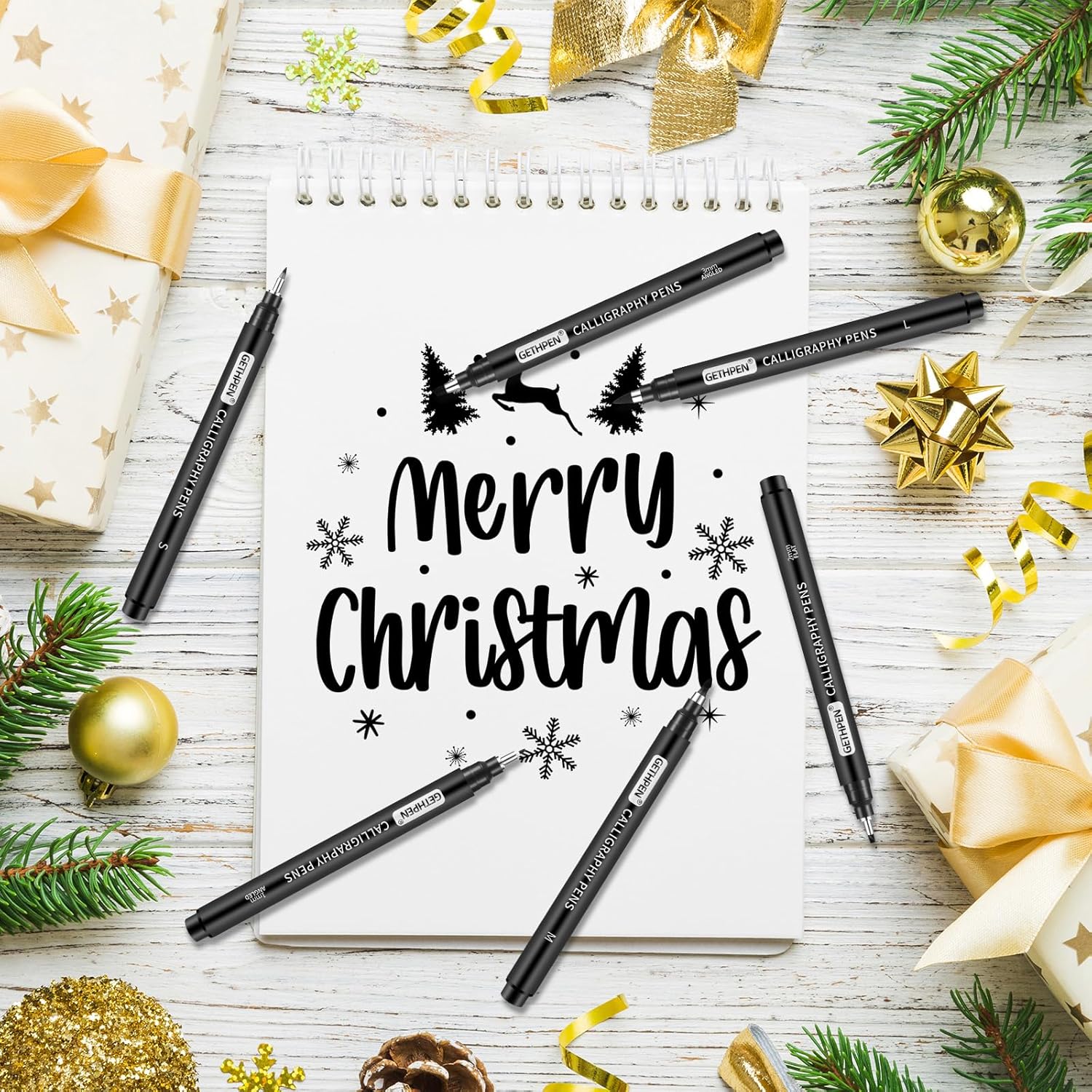 10 Size Calligraphy Pens Set f - Archive Box Set review and price