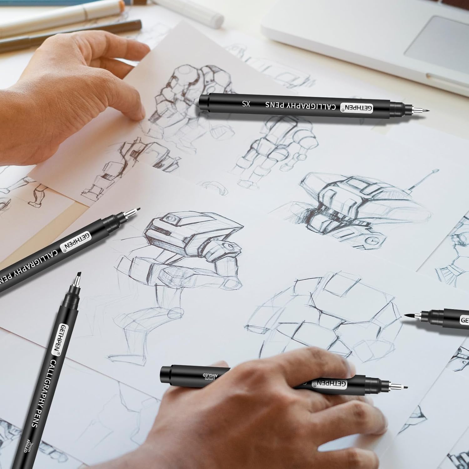 10 Size Calligraphy Pens Set f - Archive Box Set review and price