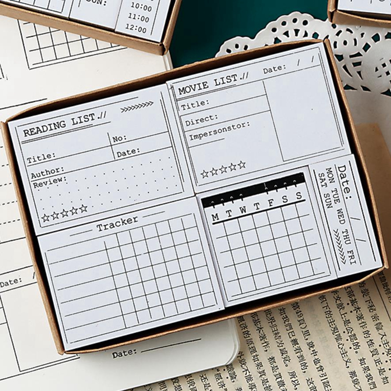 Daily Time Mark Calendar Agend - Rubber Date Stamp review and price