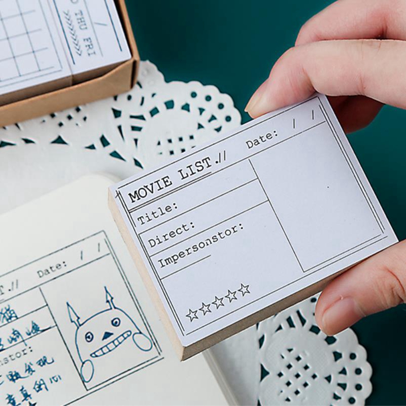 Daily Time Mark Calendar Agend - Rubber Date Stamp review and price