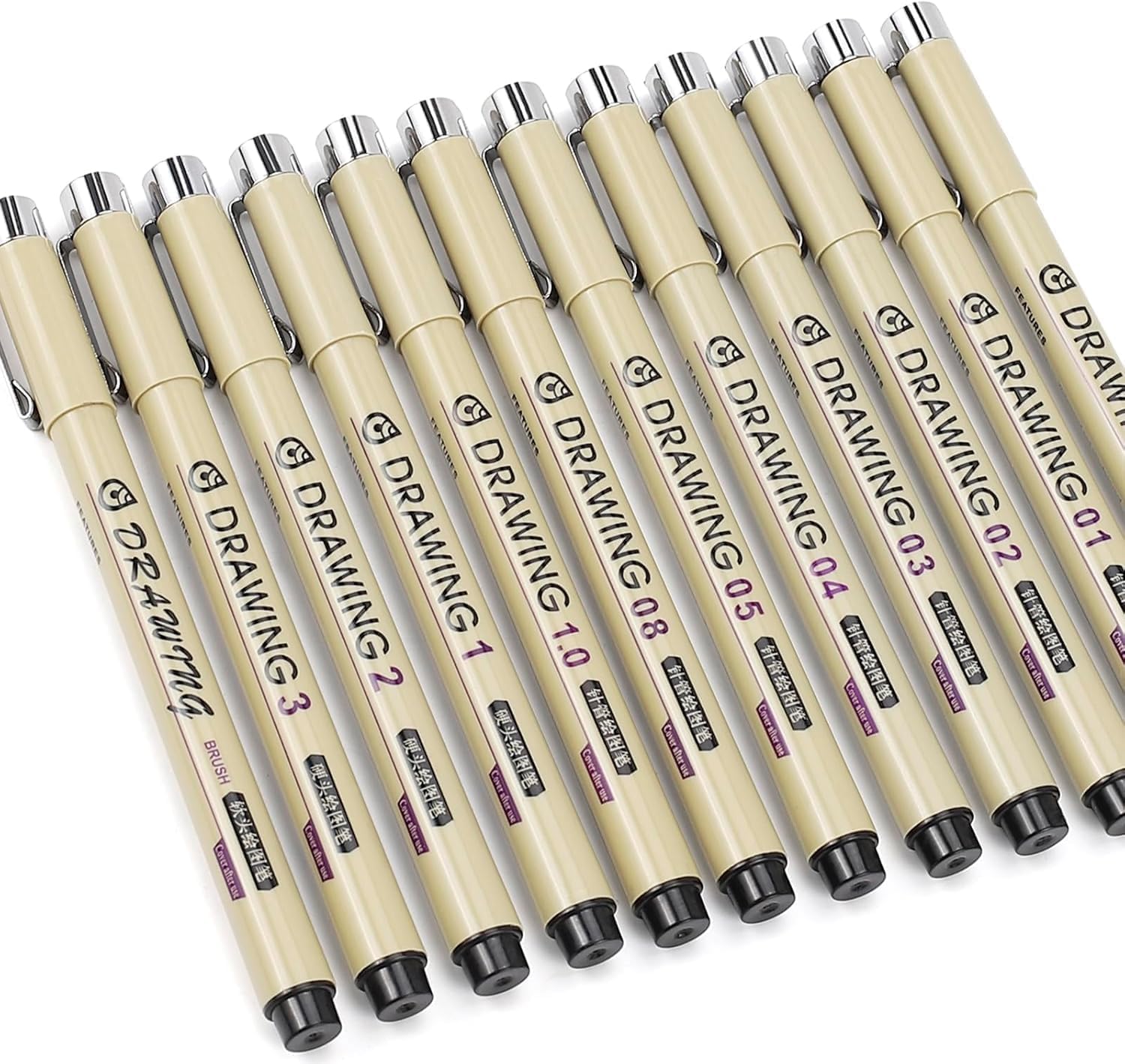 12 Black Micro Fineliner Drawi - Archive Box Set review and price