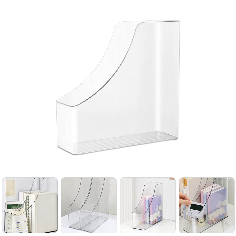2Pcs Clear File Organizer Desk - Magazine Holder Rack review and price