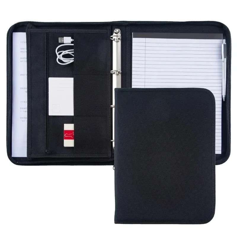 Large Black Business Portfolio - Binder A4 Lever review and price