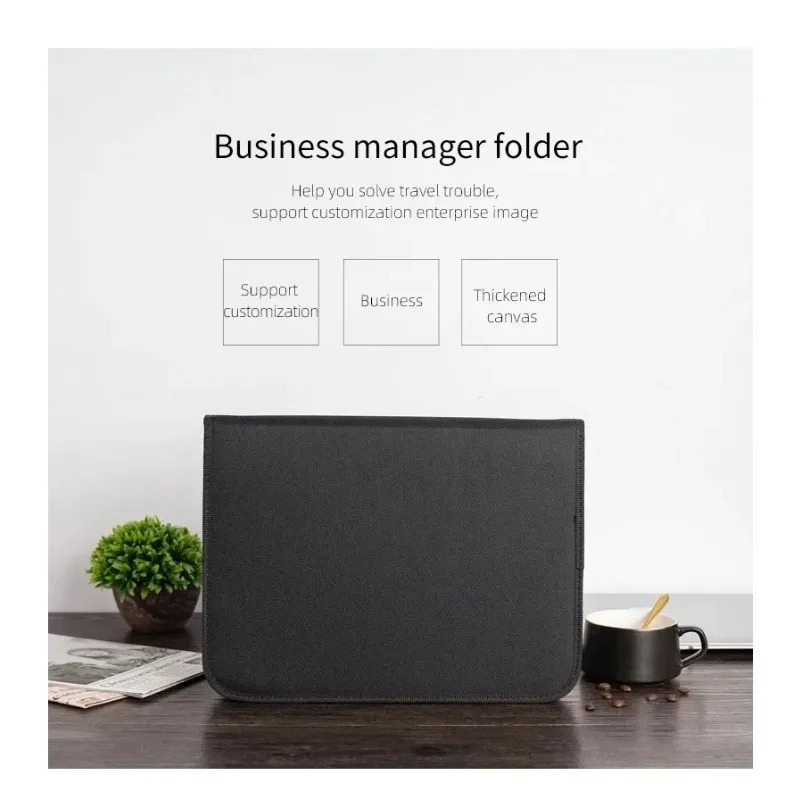 Large Black Business Portfolio - Binder A4 Lever review and price