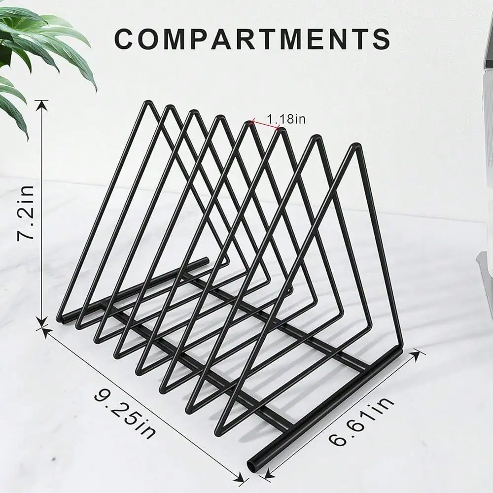 Triangle File Folder Racks,7 S - Magazine Holder Rack review and price