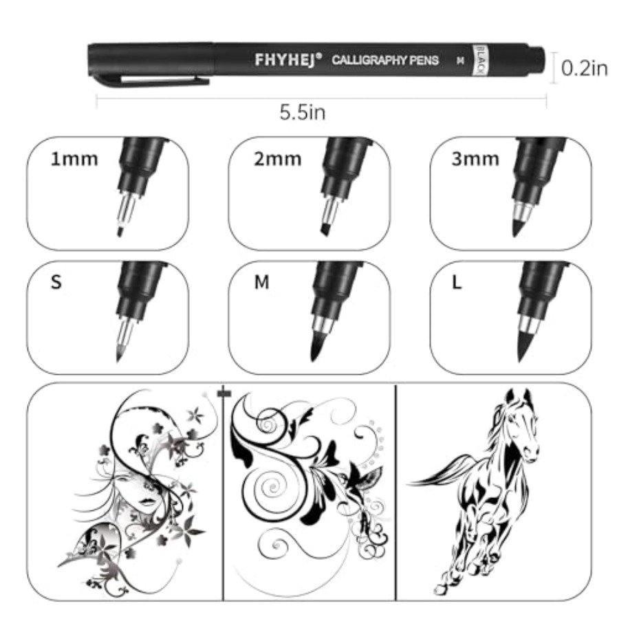 Calligraphy Pen, 6 Size Callig - Archive Box Set review and price