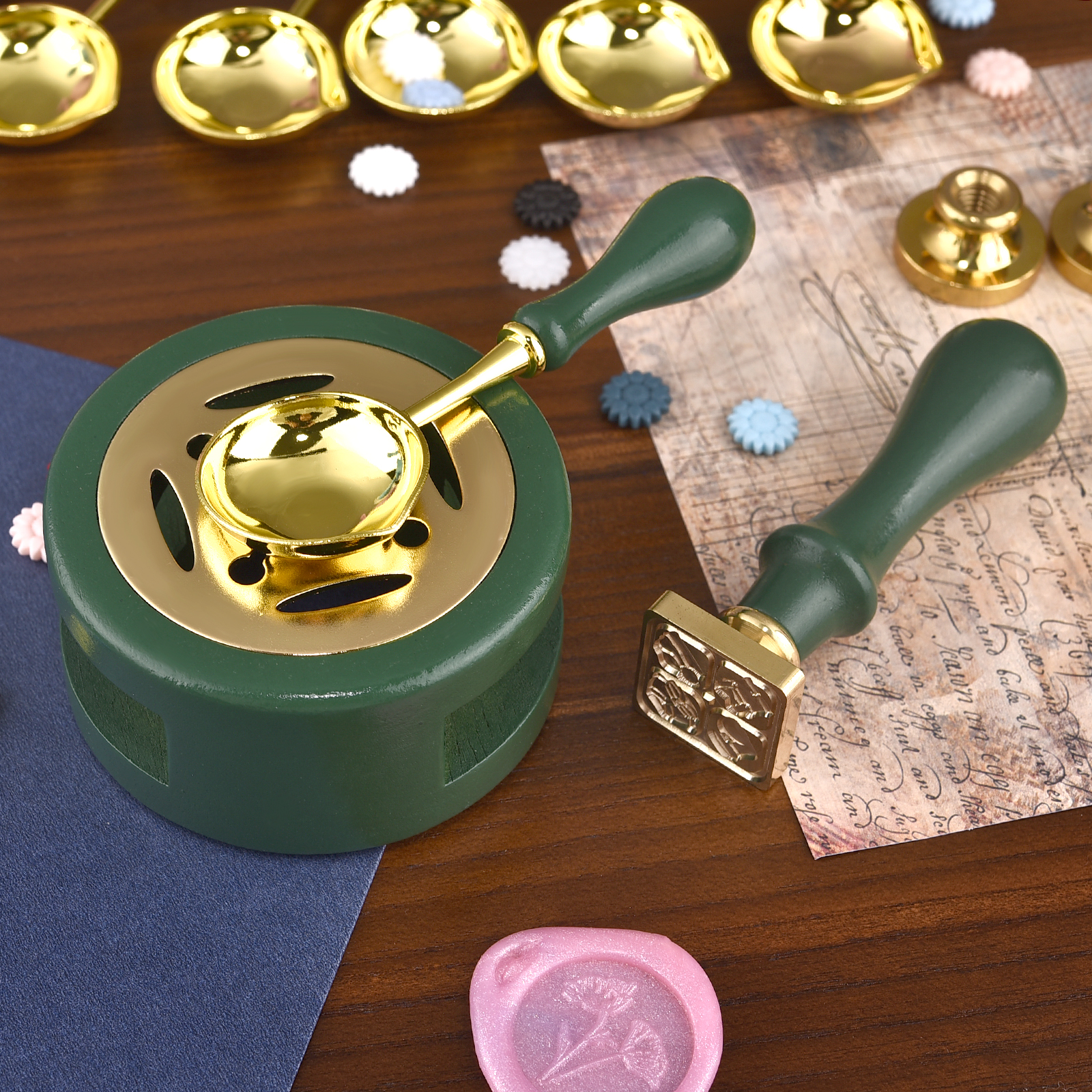 2/3Pcs Set Retro Sealing Wax F - Wax Seal Stamp Set review and price