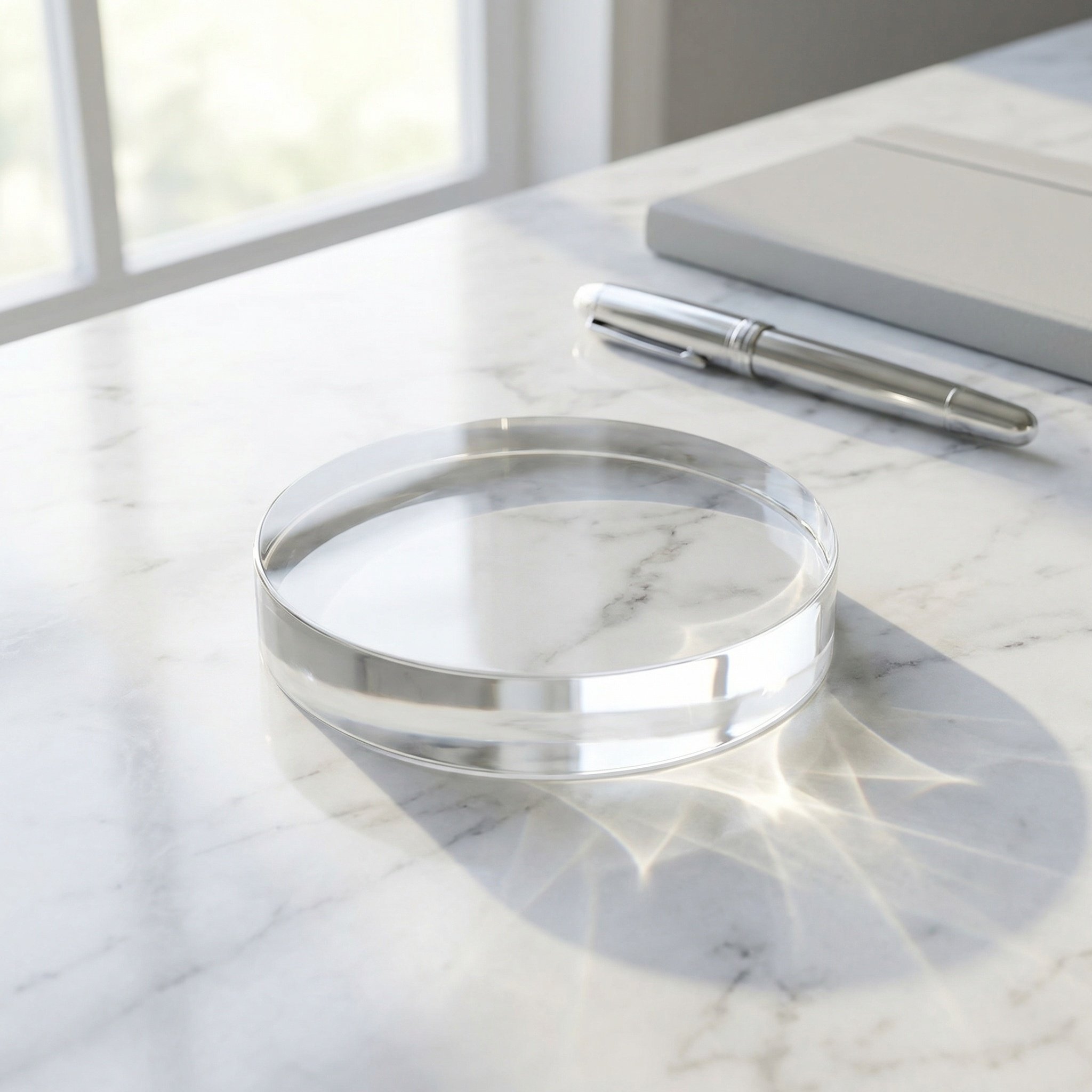 3.15 Inch Round Clear Crystal  - Book Weight Glass review and price
