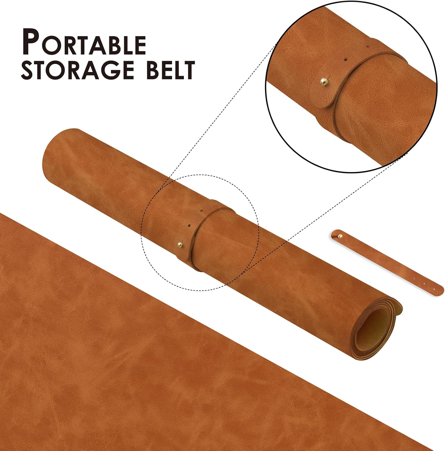Distressed Leather Desk Mat -  - Leather Desk Pad review and price