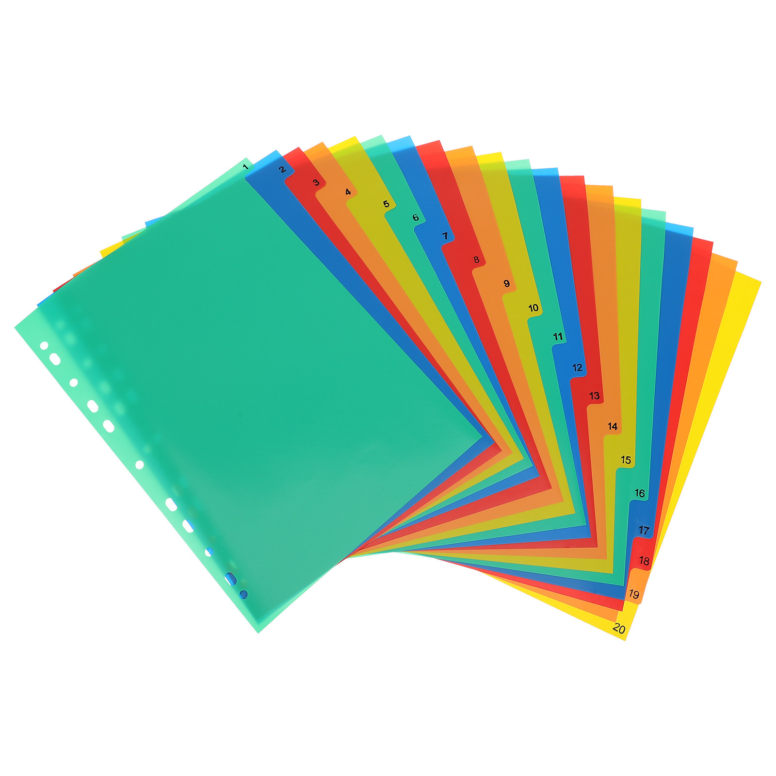 20 Pages A4 Colorful Plastic B - Tab Divider A4 review and price