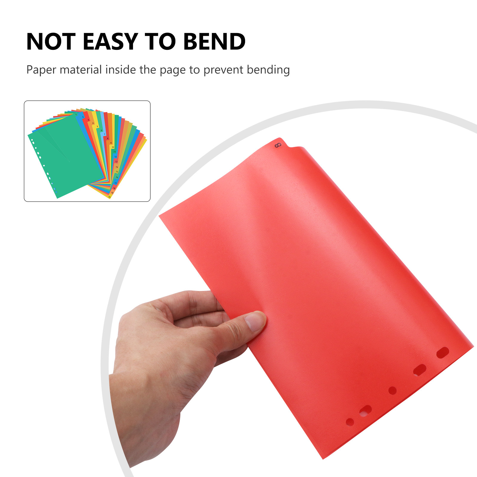 20 Pages A4 Colorful Plastic B - Tab Divider A4 review and price