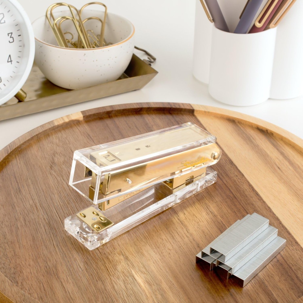 Clear Acrylic Stapler, 20 Shee - Stapler Half Strip review and price
