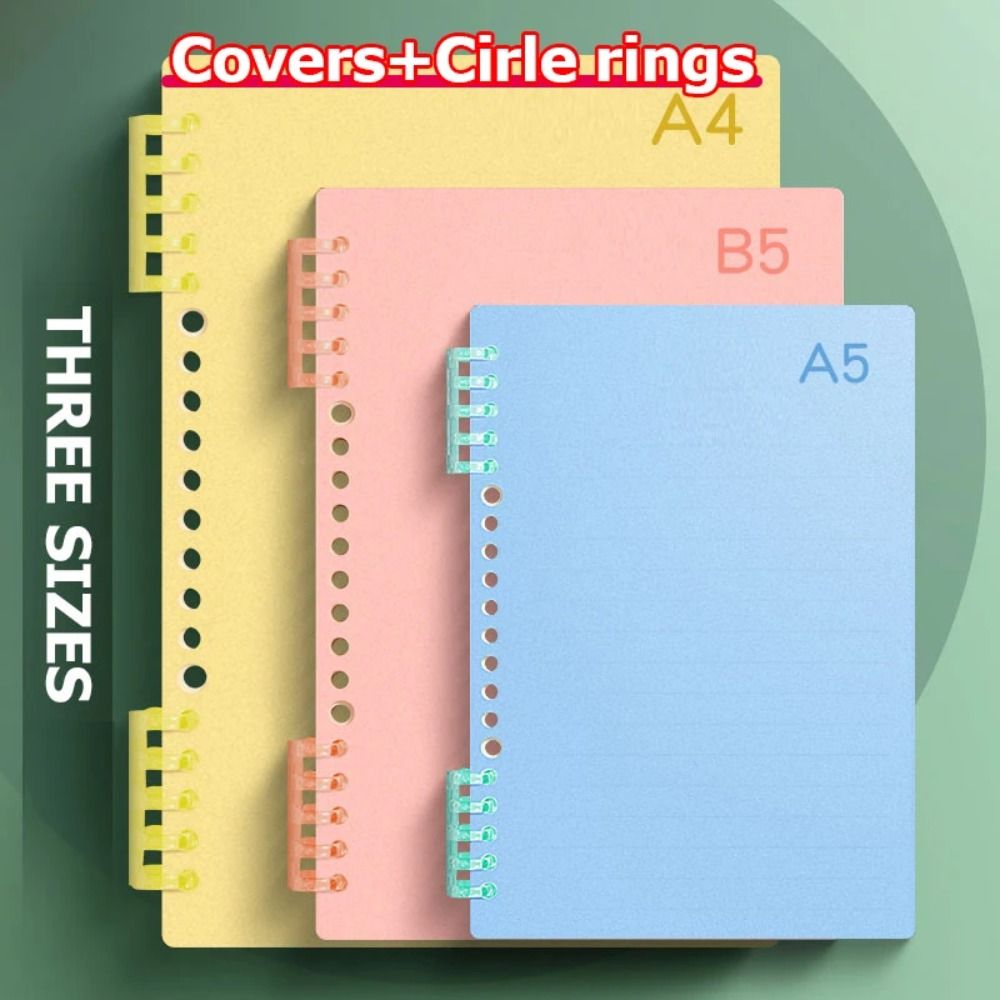 4Pcs PP Loose-leaf Book Cover  - Binder A4 Lever review and price
