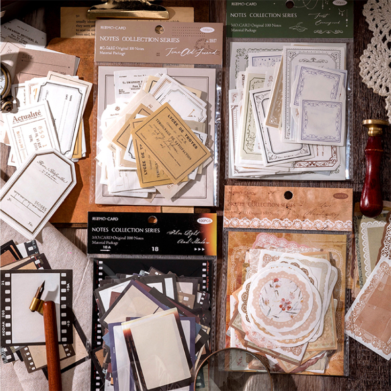 100Pcs/Pack Vintage Notes Mate - Ink Blotter Paper review and price