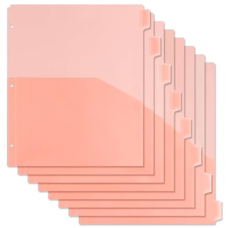 Binder Dividers with Pockets 8 - Tab Divider A4 review and price