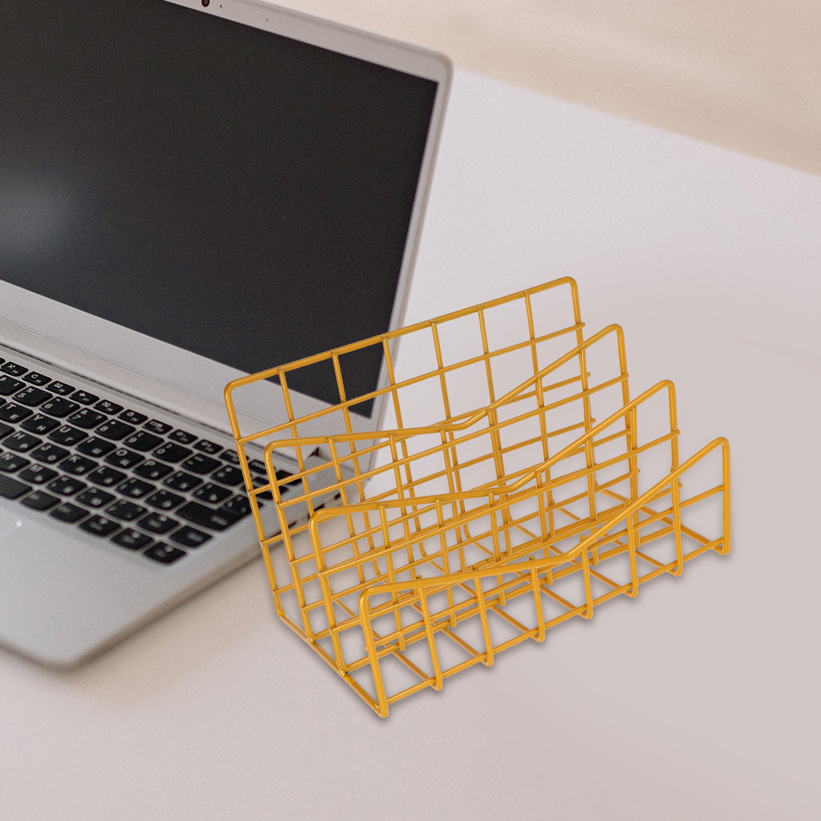 1Pcs Electroplated Metal Stora - Magazine Holder Rack review and price