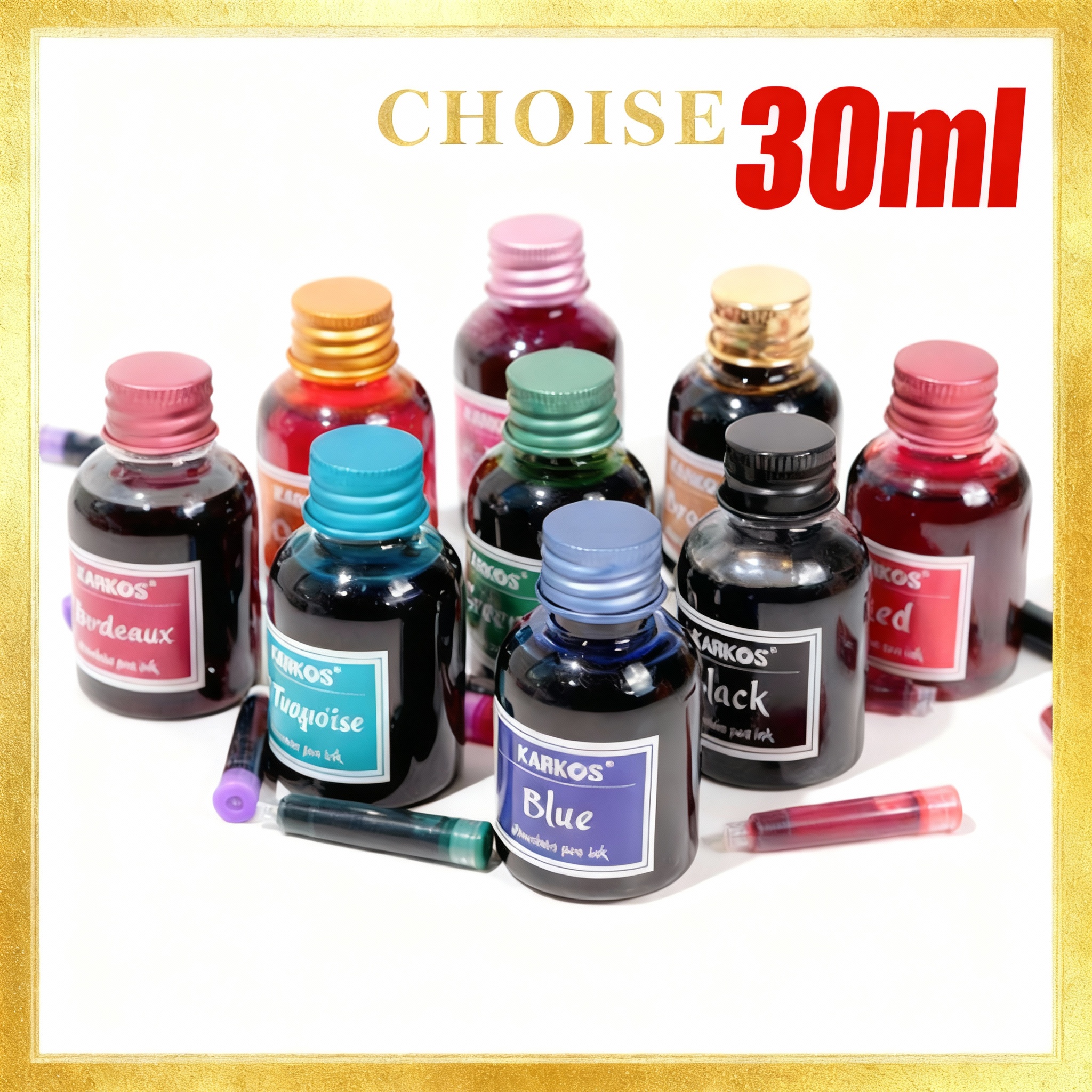 Pure Black Colorful Fountain P - Fountain Pen Bottled Ink review and price