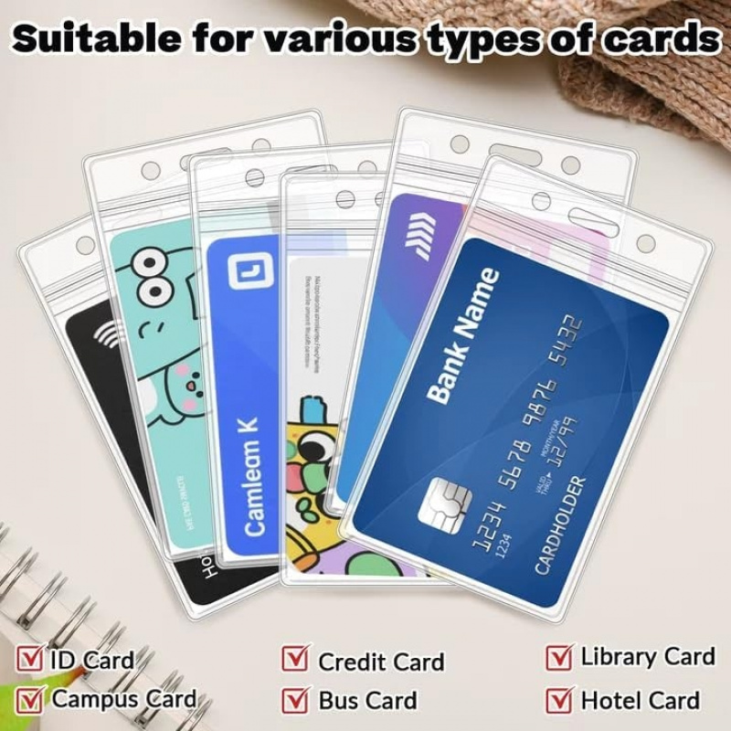 50 PCS Plastic Badge Holder, V - Index Card Holder review and price