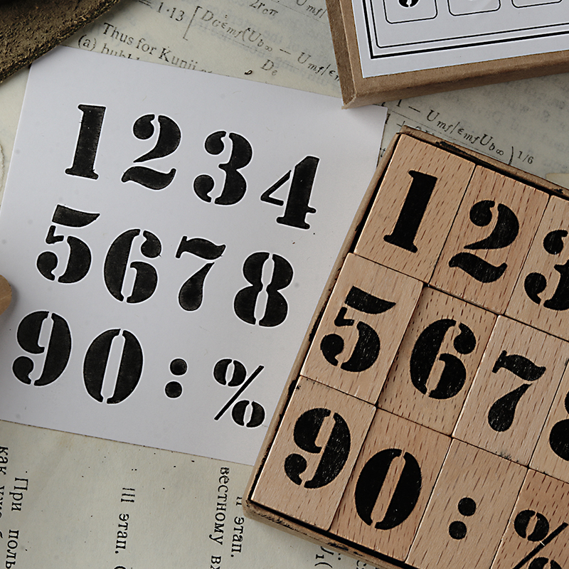 Arabic Numbers Day Month Calen - Rubber Date Stamp review and price